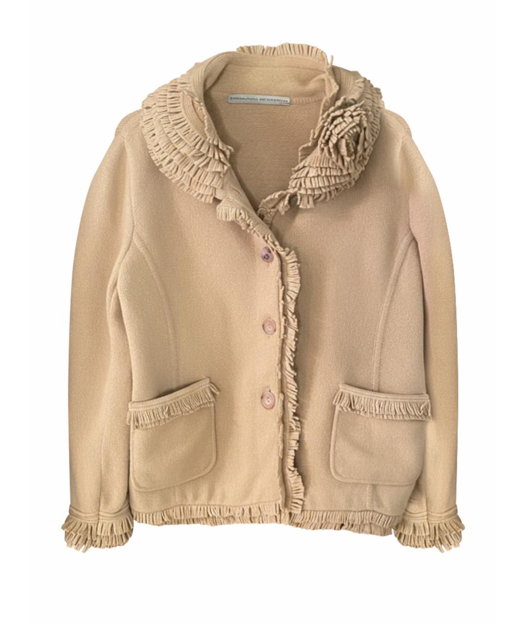 ERMANNO SCERVINO Хаки шерстяной кардиган, фото 1