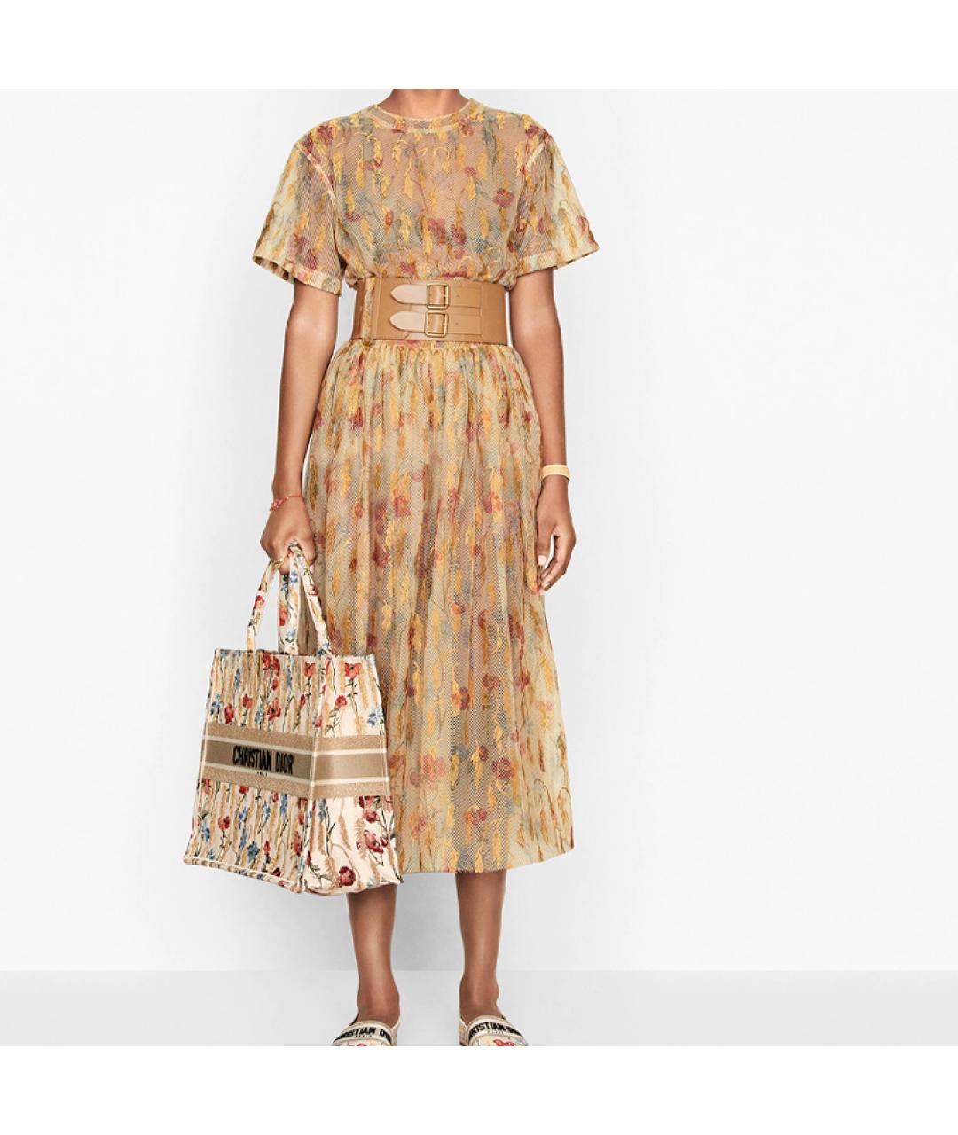 CHRISTIAN DIOR Бежевая сумка через плечо, фото 5