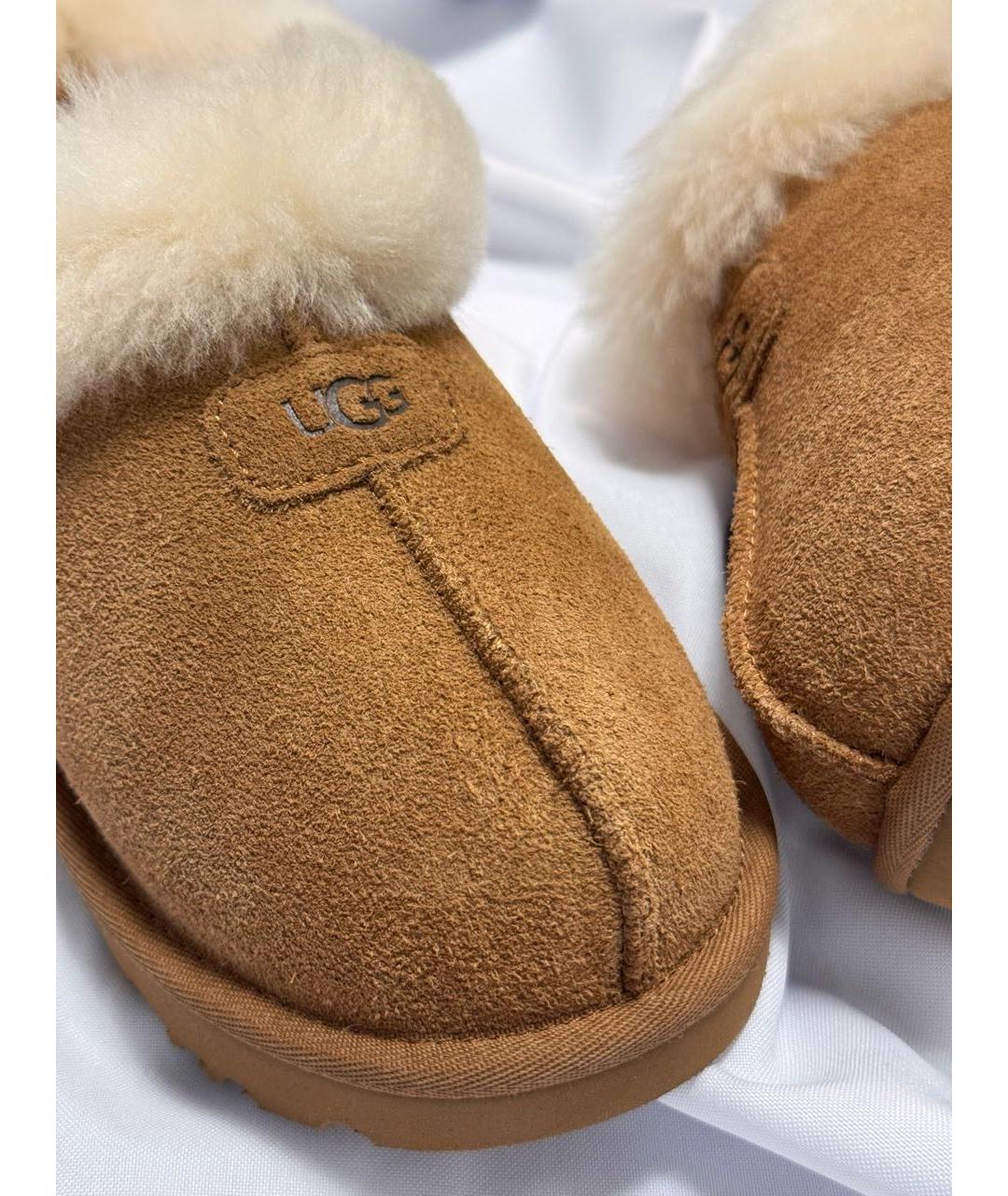 UGG AUSTRALIA Коричневые замшевые полусапоги, фото 4