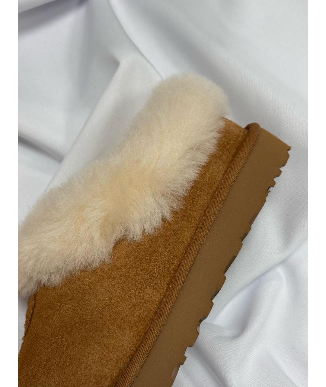 UGG AUSTRALIA Коричневые замшевые полусапоги, фото 5