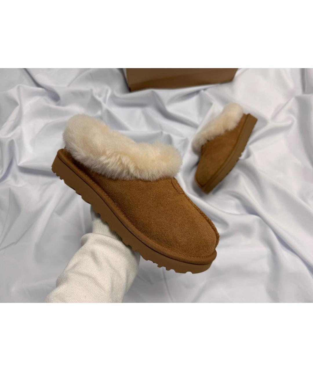 UGG AUSTRALIA Коричневые замшевые полусапоги, фото 2