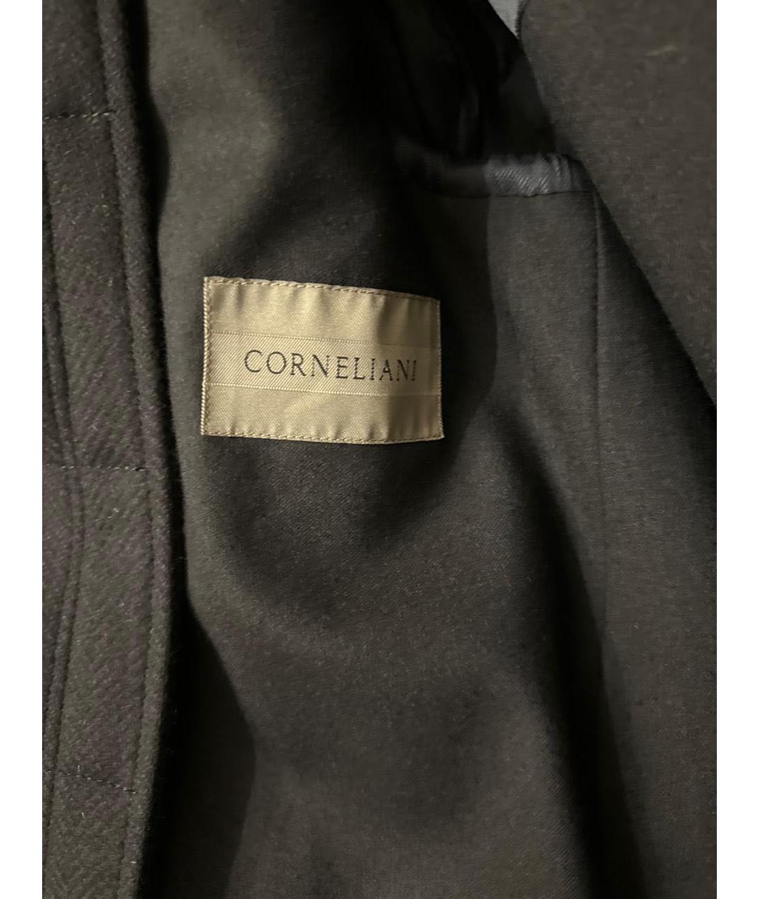 CORNELIANI Темно-синее шерстяное пальто, фото 4