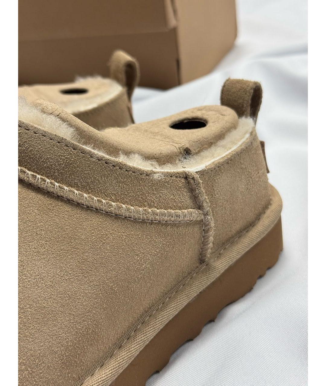 UGG AUSTRALIA Бежевые замшевые полусапоги, фото 5