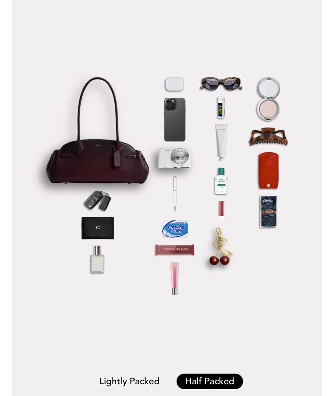 COACH Коричневая кожаная сумка с короткими ручками, фото 7