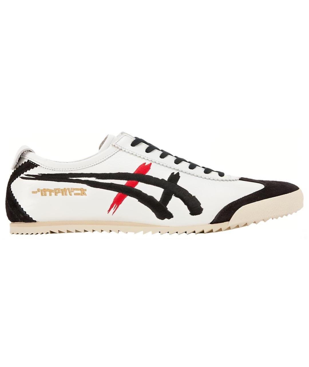 ONITSUKA TIGER Белые кожаные низкие кроссовки / кеды, фото 1