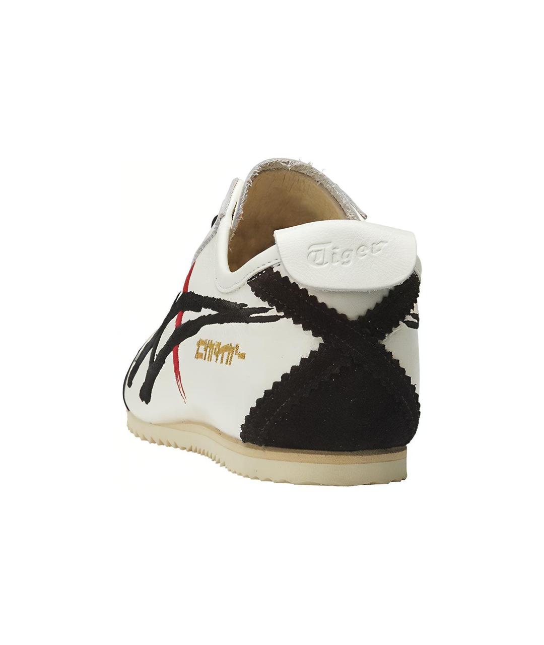 ONITSUKA TIGER Белые кожаные низкие кроссовки / кеды, фото 4