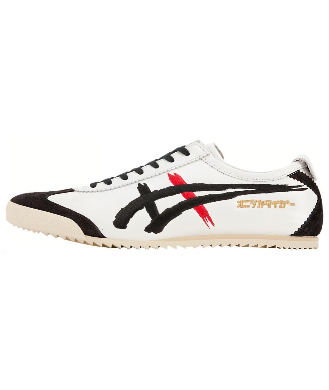 ONITSUKA TIGER Белые кожаные низкие кроссовки / кеды, фото 6