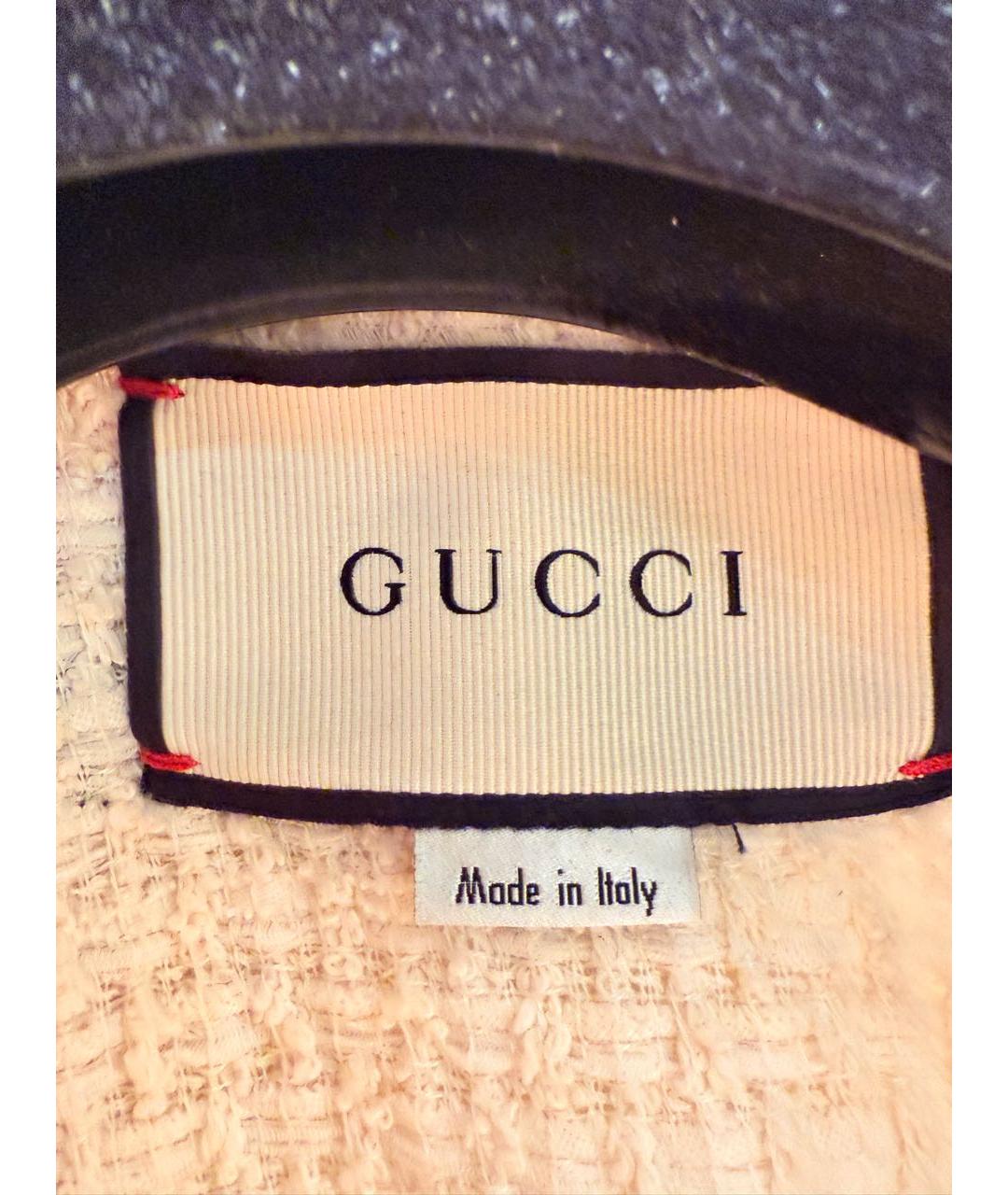 GUCCI Бежевый хлопковый кардиган, фото 5