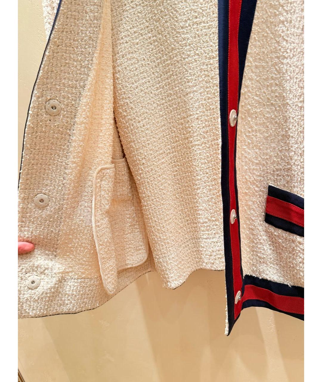 GUCCI Бежевый хлопковый кардиган, фото 4