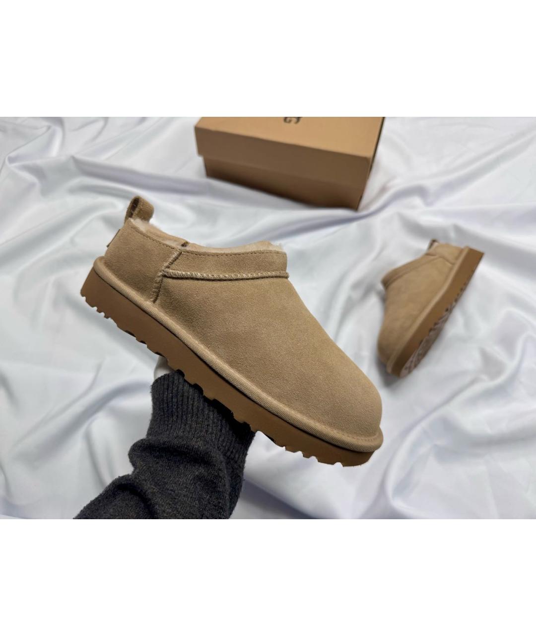 UGG AUSTRALIA Бежевые замшевые полусапоги, фото 2