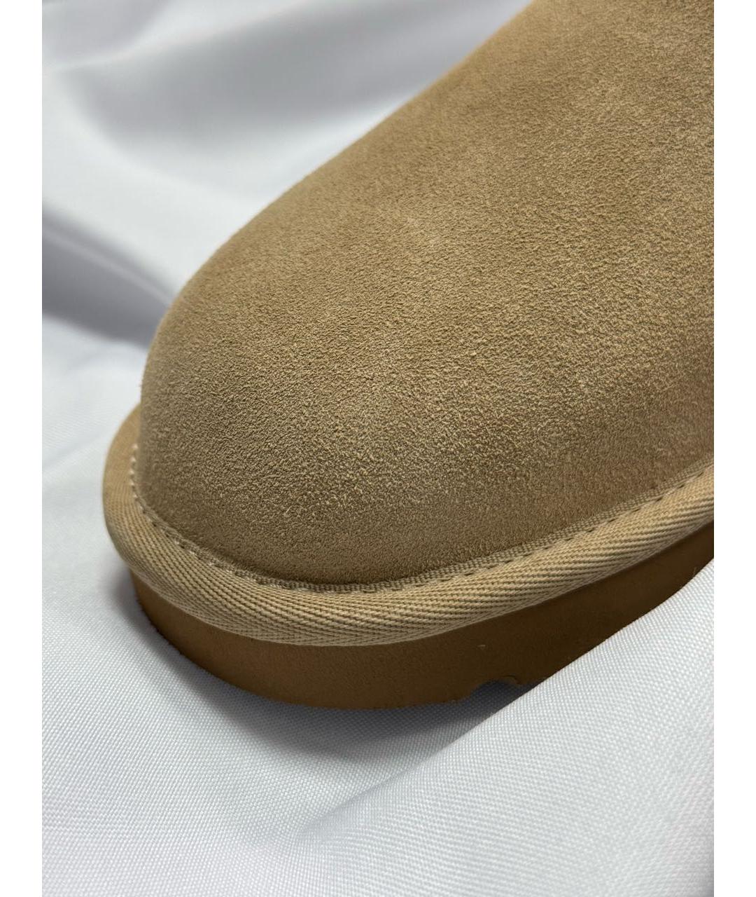 UGG AUSTRALIA Бежевые замшевые полусапоги, фото 7
