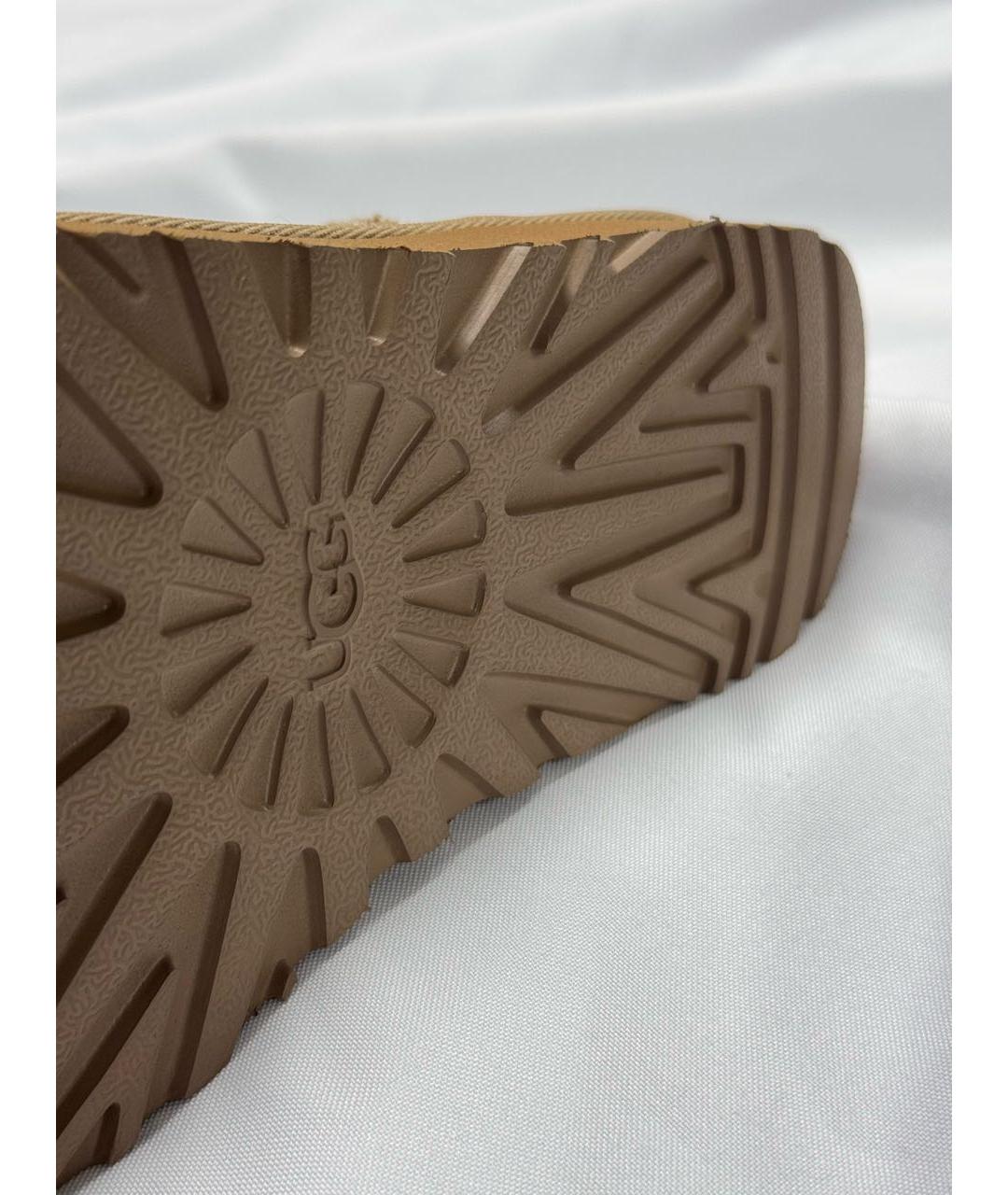 UGG AUSTRALIA Бежевые замшевые полусапоги, фото 8