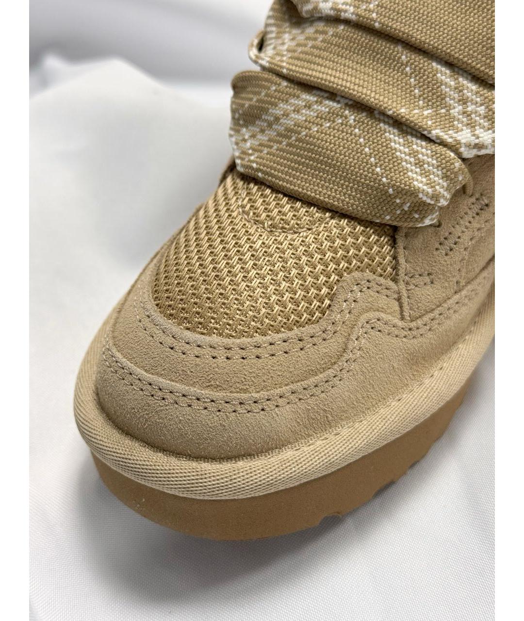 UGG AUSTRALIA Бежевые замшевые кроссовки, фото 5
