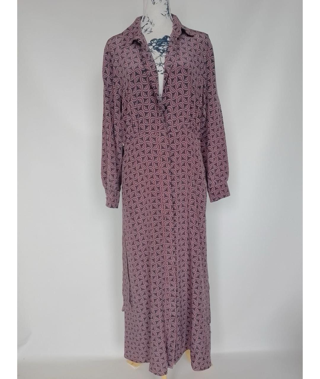 WEEKEND MAX MARA Мульти шелковое повседневное платье, фото 3