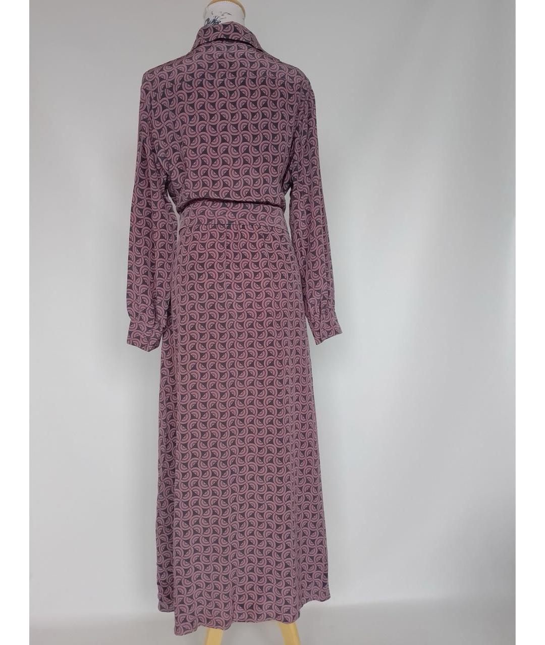 WEEKEND MAX MARA Мульти шелковое повседневное платье, фото 4