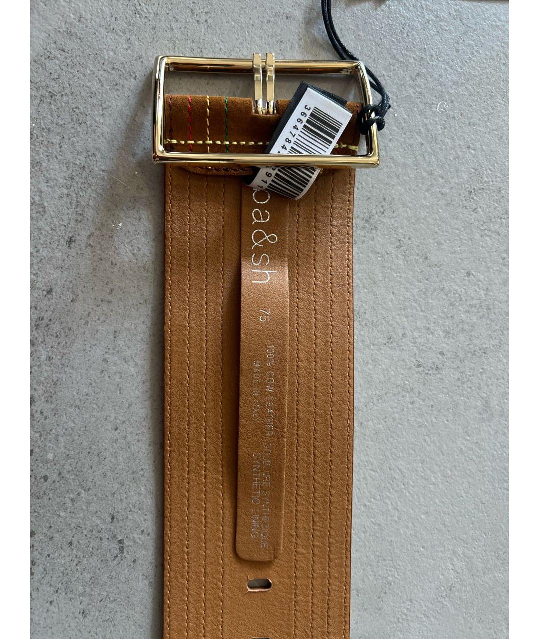 BA&SH Коричневый замшевый ремень, фото 3