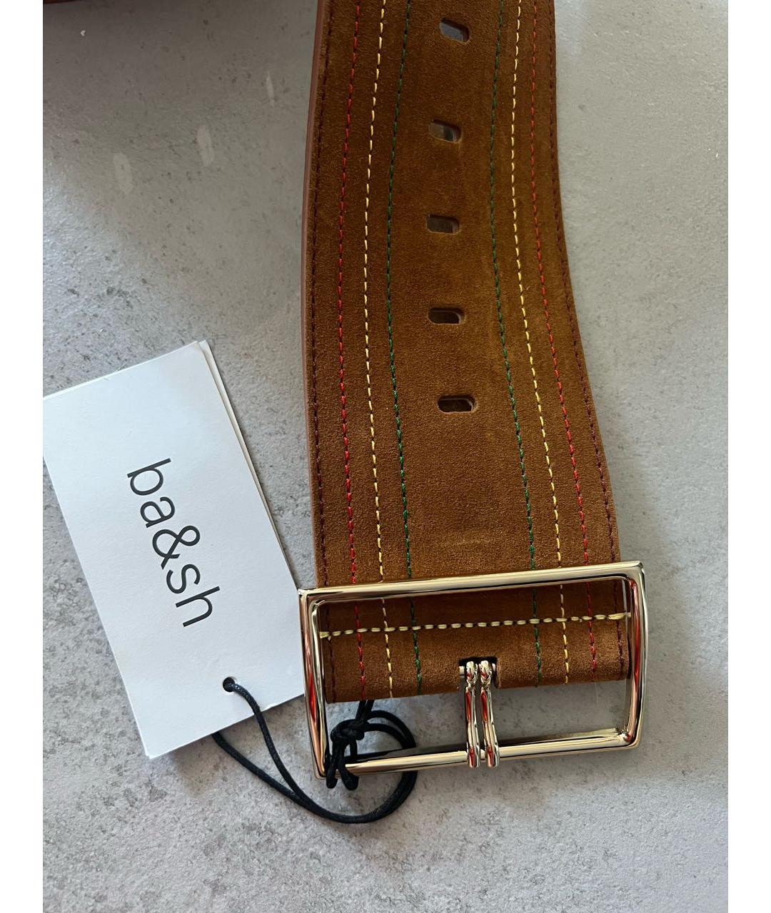 BA&SH Коричневый замшевый ремень, фото 2