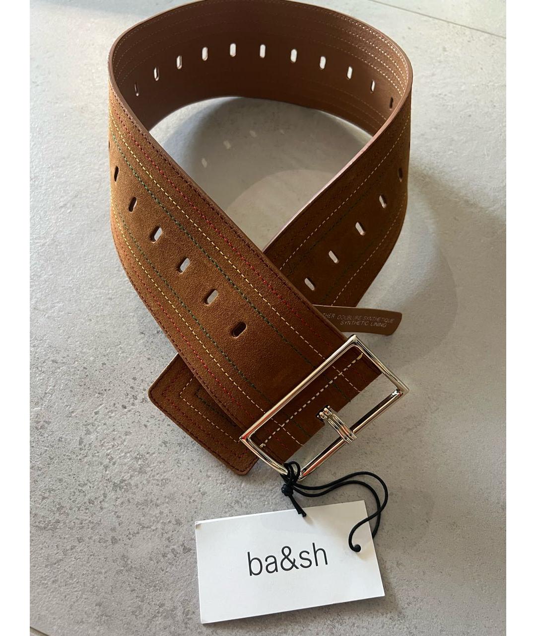 BA&SH Коричневый замшевый ремень, фото 6