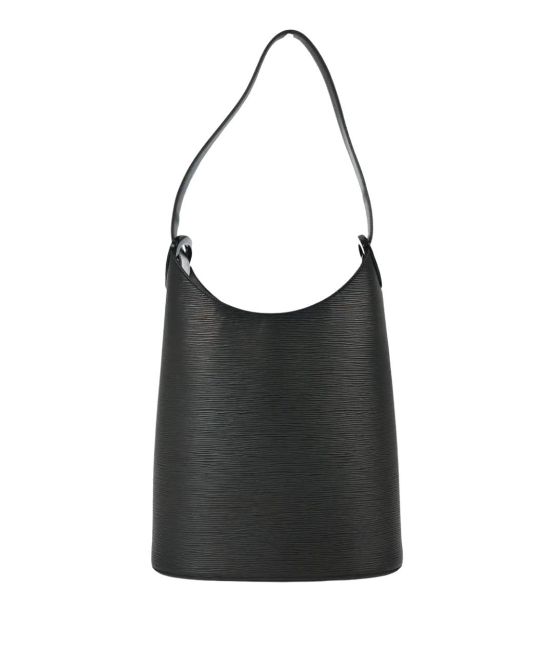 LOUIS VUITTON Черная кожаная сумка через плечо, фото 1