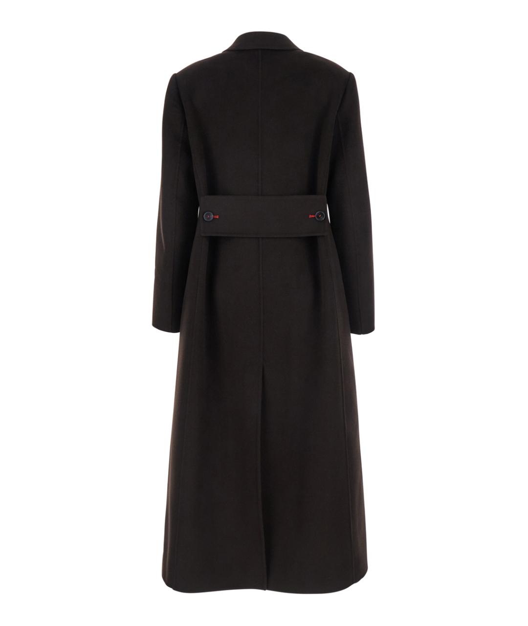 VICTORIA BECKHAM Коричневое шерстяное пальто, фото 2