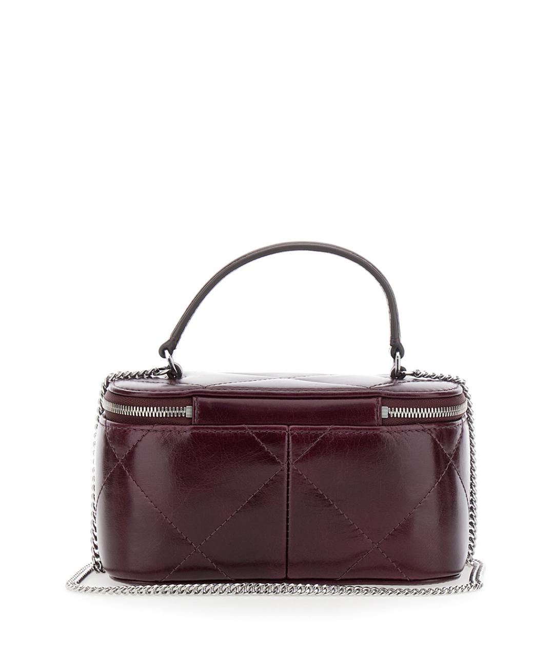 TORY BURCH Бордовая кожаная сумка через плечо, фото 2