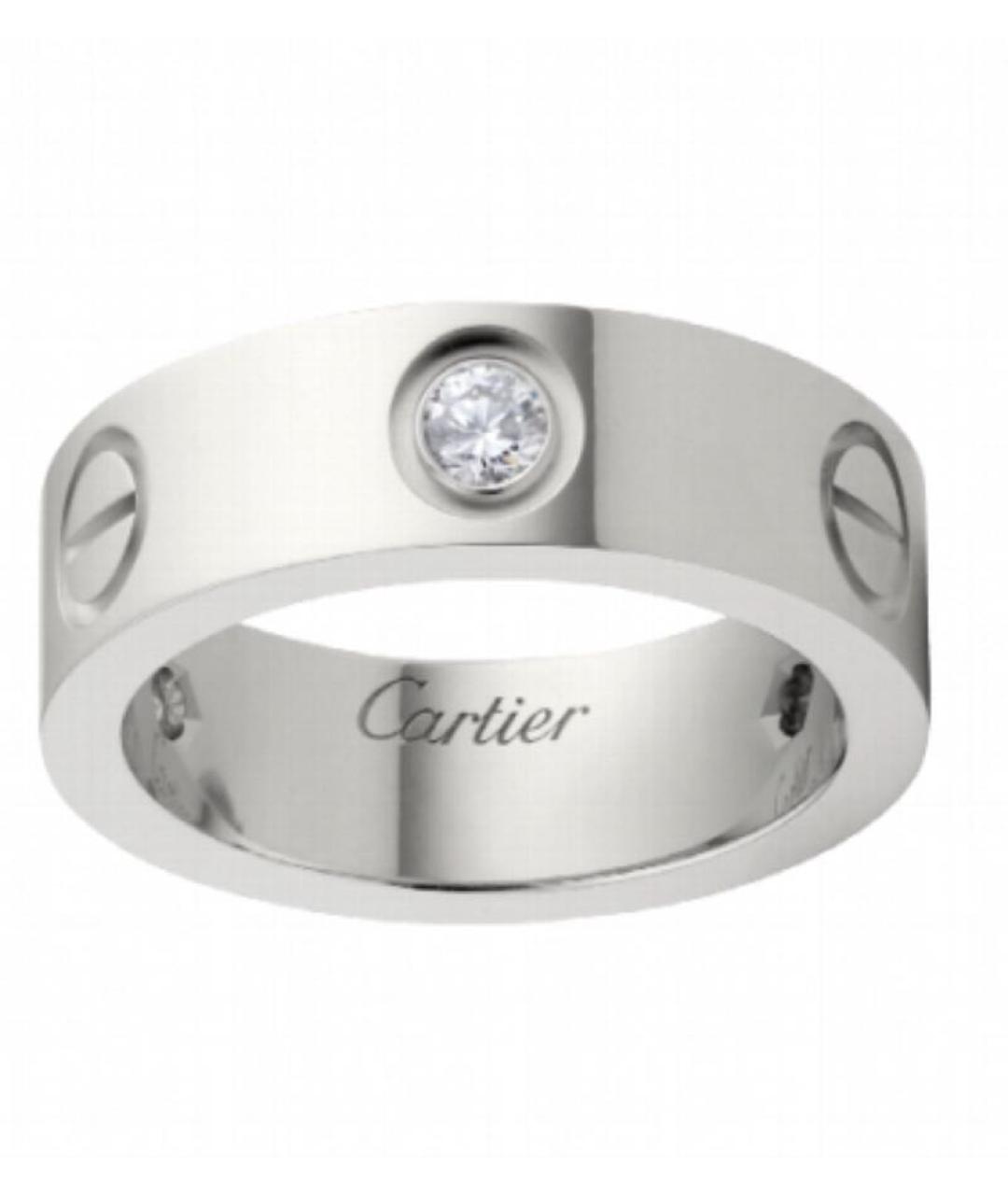 CARTIER Серебряное кольцо из белого золота, фото 4