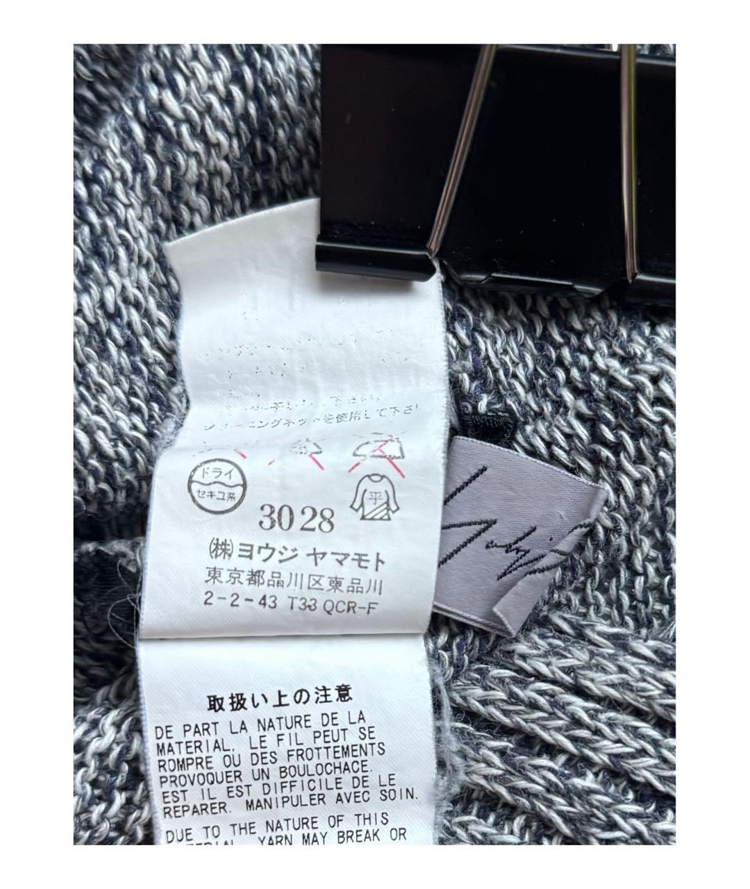 YOHJI YAMAMOTO Серая шелковая юбка макси, фото 6