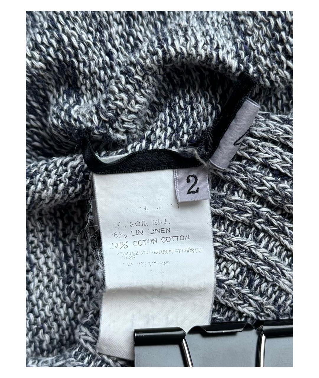 YOHJI YAMAMOTO Серая шелковая юбка макси, фото 5