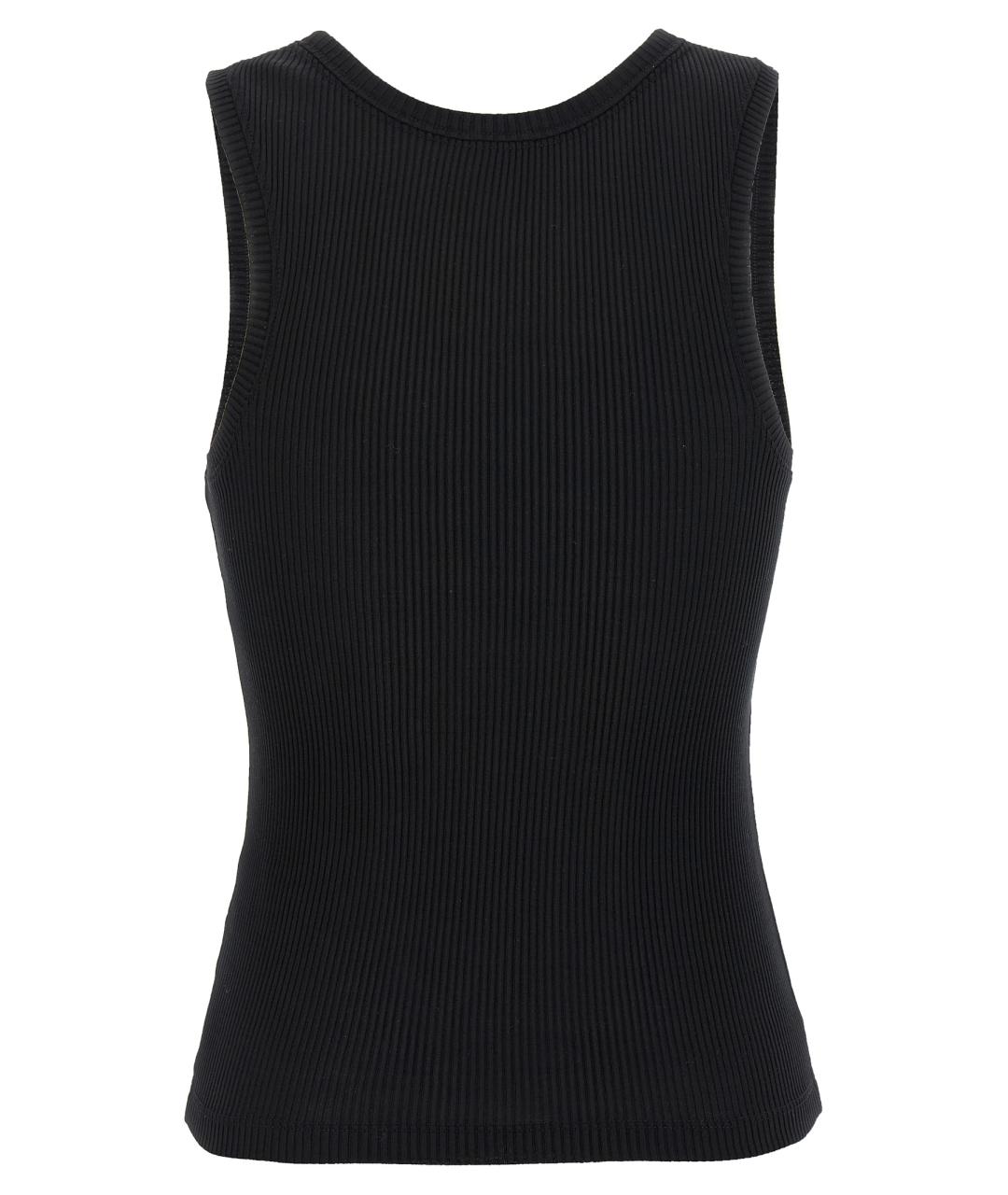 LOEWE Черная шелковая майка, фото 4