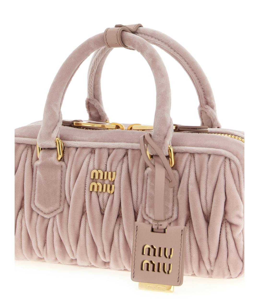 MIU MIU Розовая сумка через плечо, фото 3