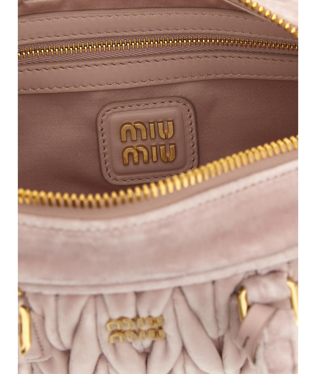 MIU MIU Розовая сумка через плечо, фото 4