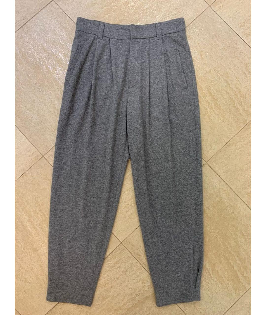 BRUNELLO CUCINELLI Серый кашемировый костюм с брюками, фото 3