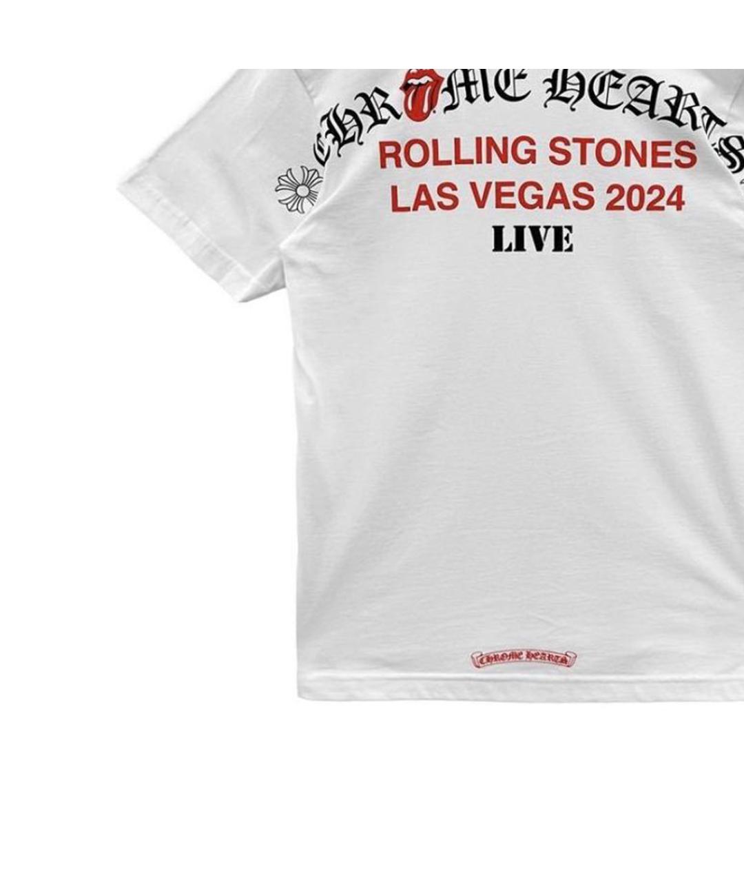 CHROME HEARTS Белая хлопковая футболка, фото 4