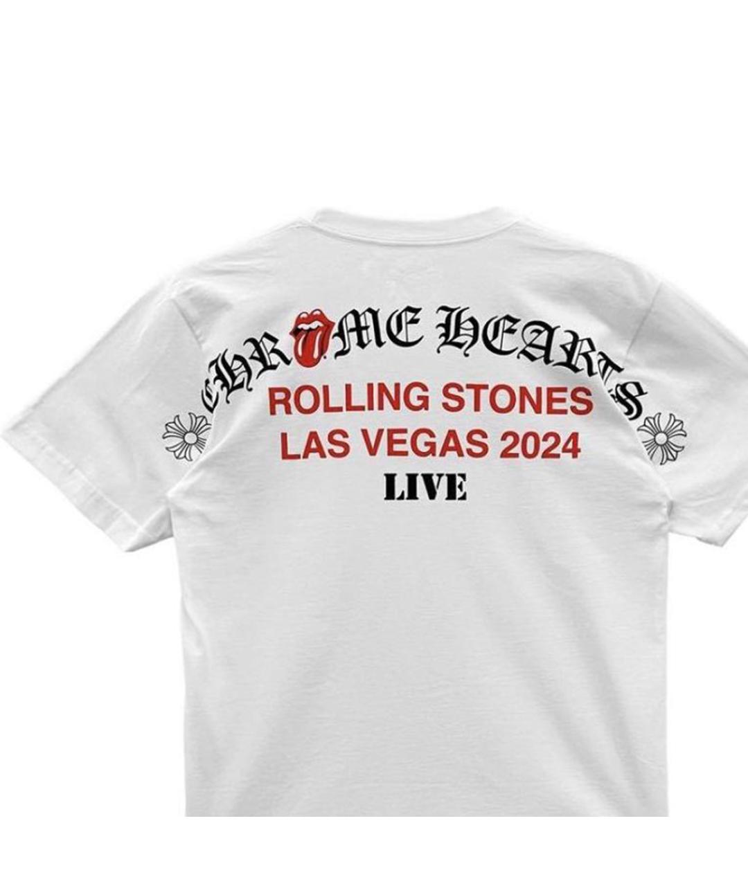 CHROME HEARTS Белая хлопковая футболка, фото 5