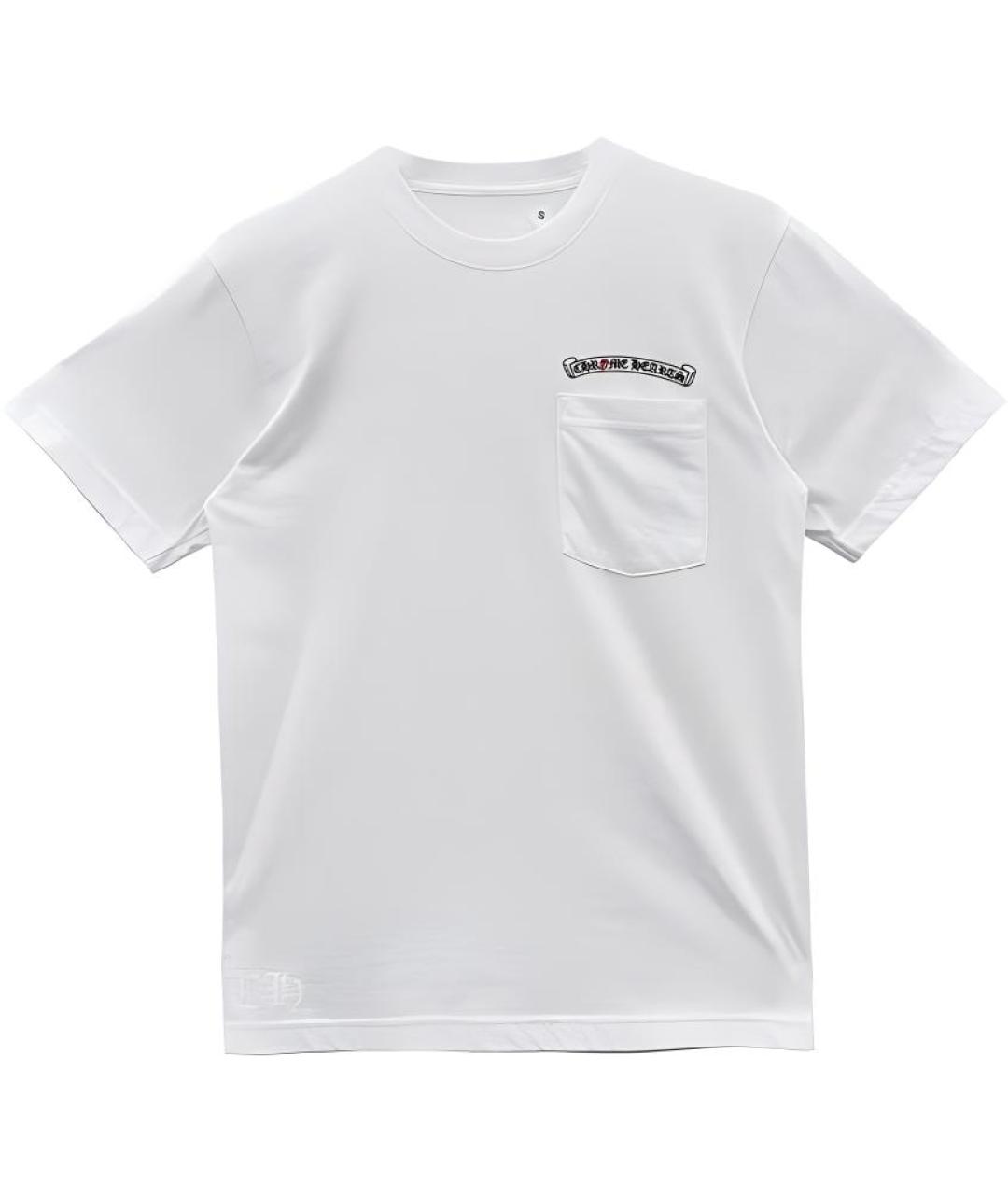 CHROME HEARTS Белая хлопковая футболка, фото 1