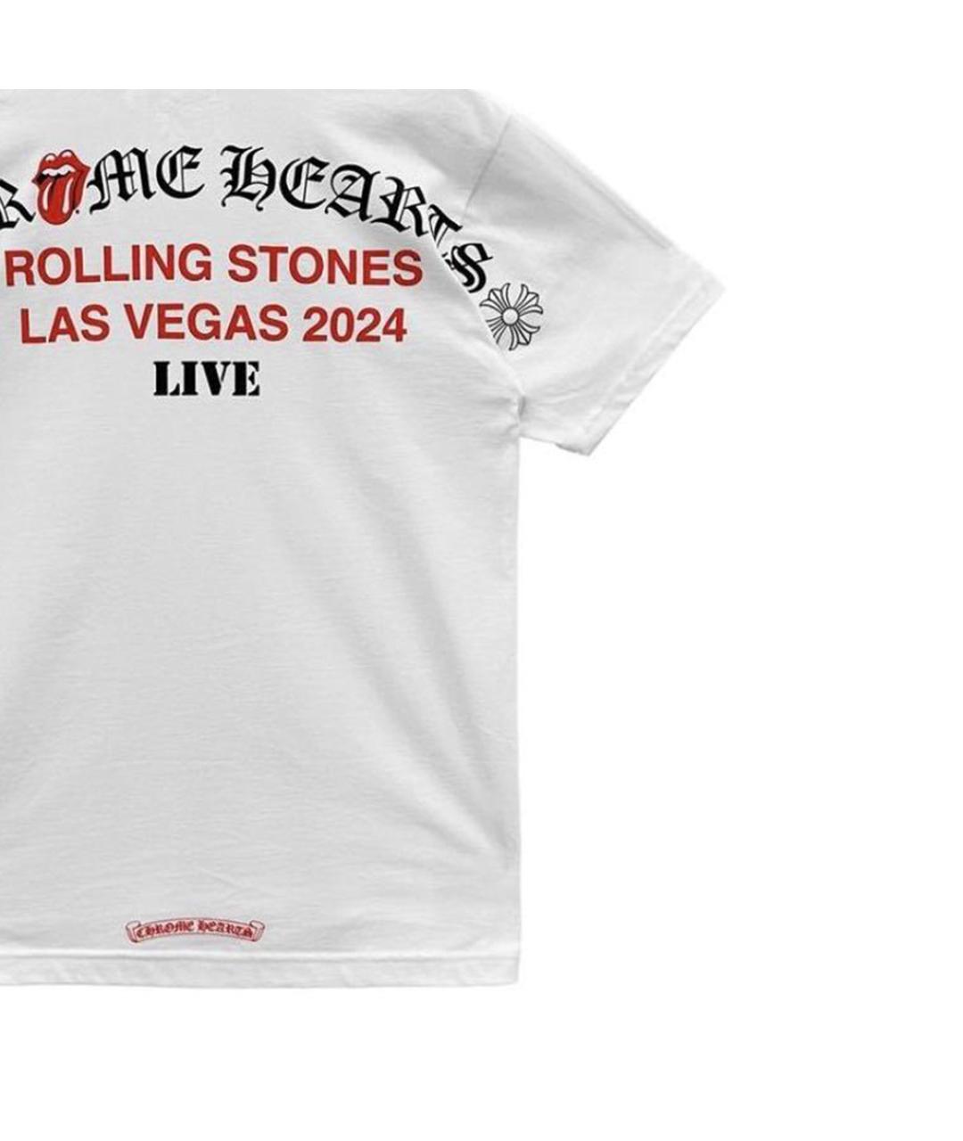 CHROME HEARTS Белая хлопковая футболка, фото 6