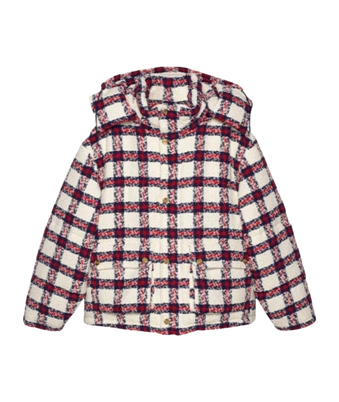 GUCCI Красный шерстяной пуховик, фото 1