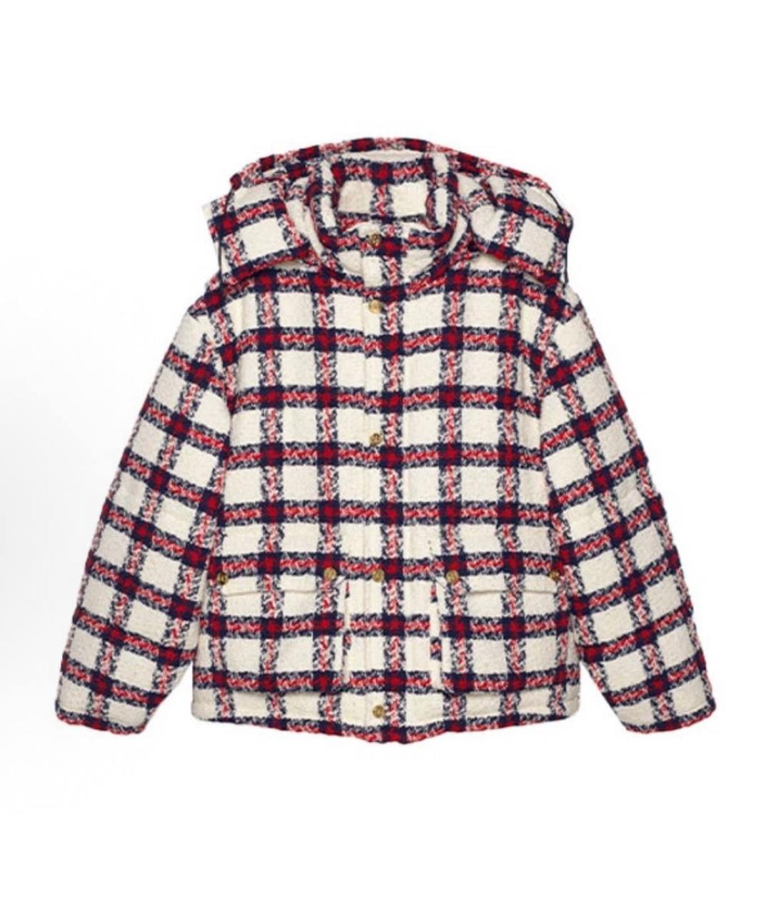 GUCCI Красный шерстяной пуховик, фото 4