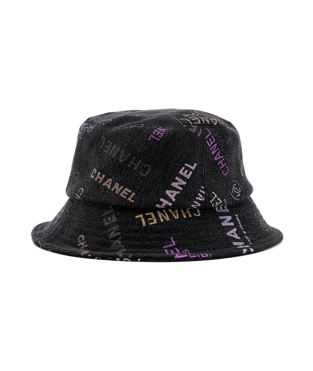 CHANEL Черная хлопковая панама, фото 2