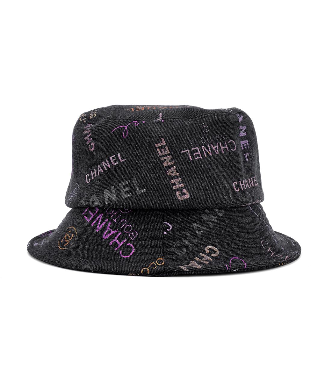 CHANEL Черная хлопковая панама, фото 3