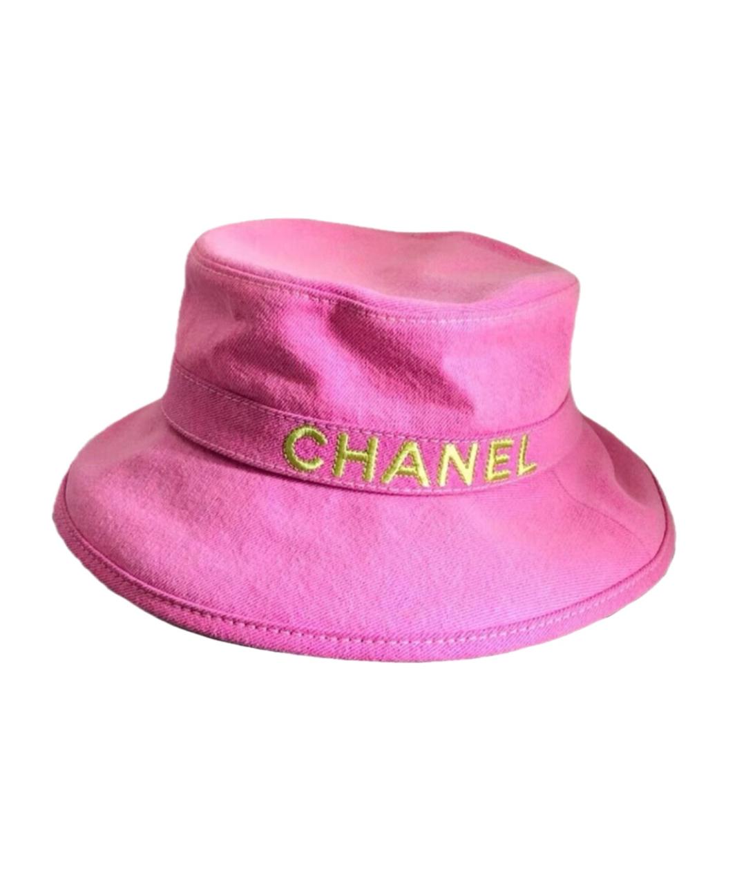 CHANEL Розовая хлопковая панама, фото 1