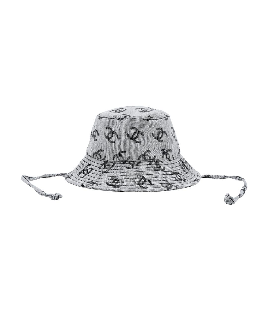 CHANEL Серая хлопковая панама, фото 2