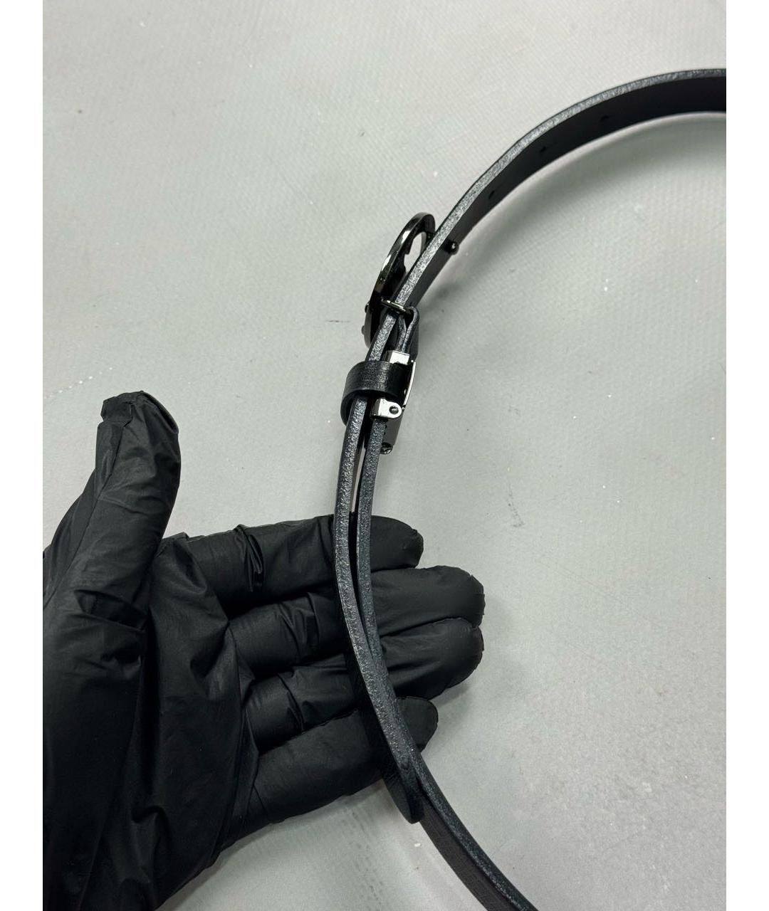 VIVIENNE WESTWOOD Черный кожаный ремень, фото 8