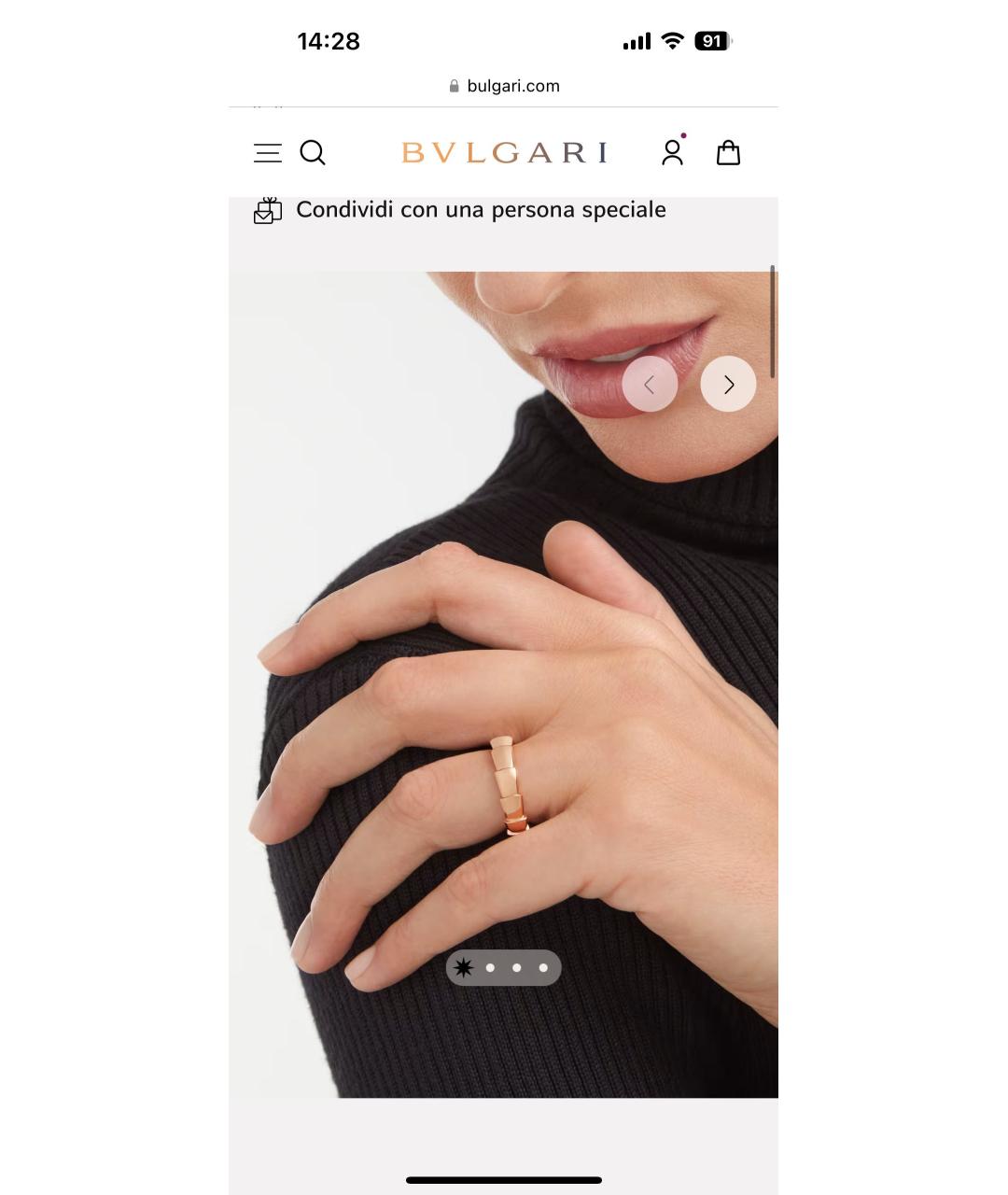 BVLGARI Золотое кольцо из желтого золота, фото 5