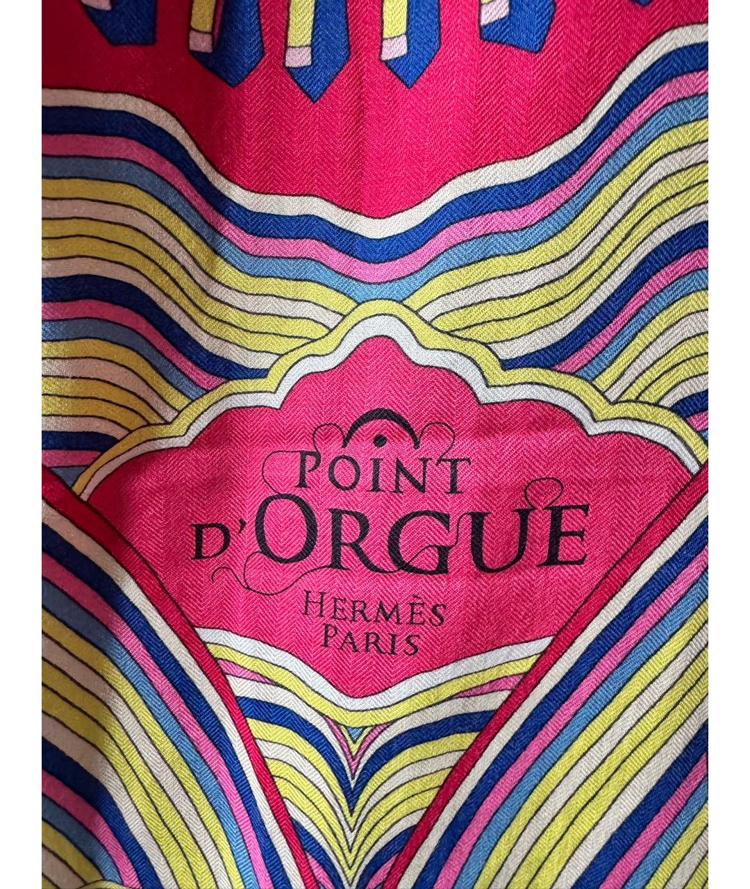 HERMES Мульти кашемировый платок, фото 7