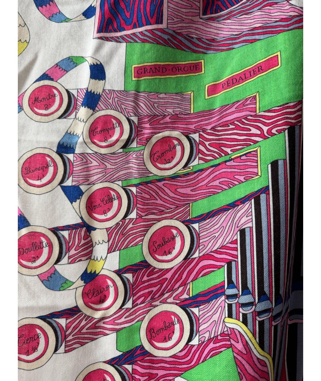 HERMES Мульти кашемировый платок, фото 6