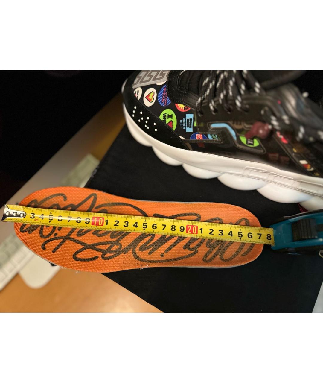 VERSACE Мульти кожаные низкие кроссовки / кеды, фото 5