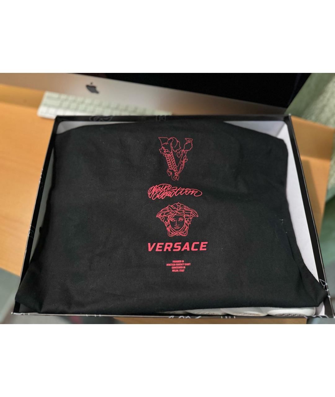 VERSACE Мульти кожаные низкие кроссовки / кеды, фото 7