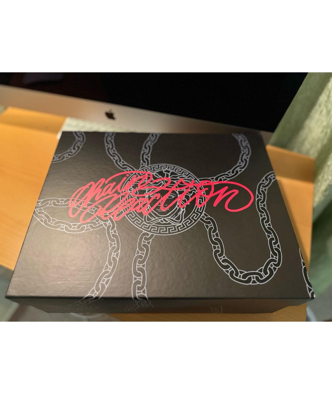 VERSACE Мульти кожаные низкие кроссовки / кеды, фото 8