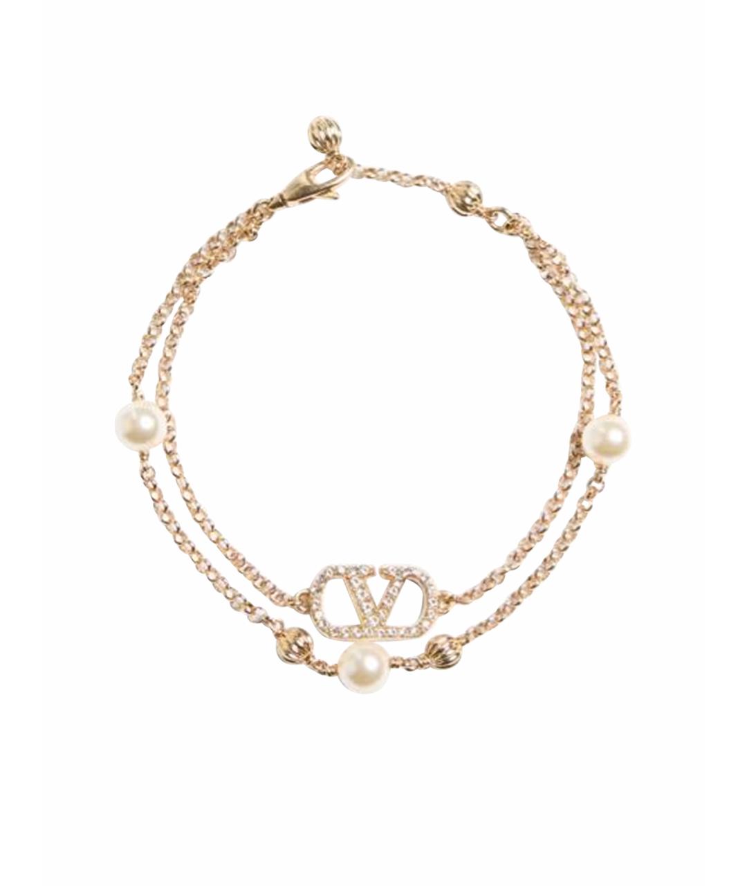 VALENTINO Желтый металлический браслет, фото 1